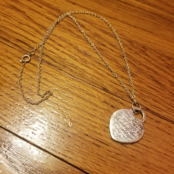 Alpha Phi Silver Heart Necklace - Picture 2 of 4